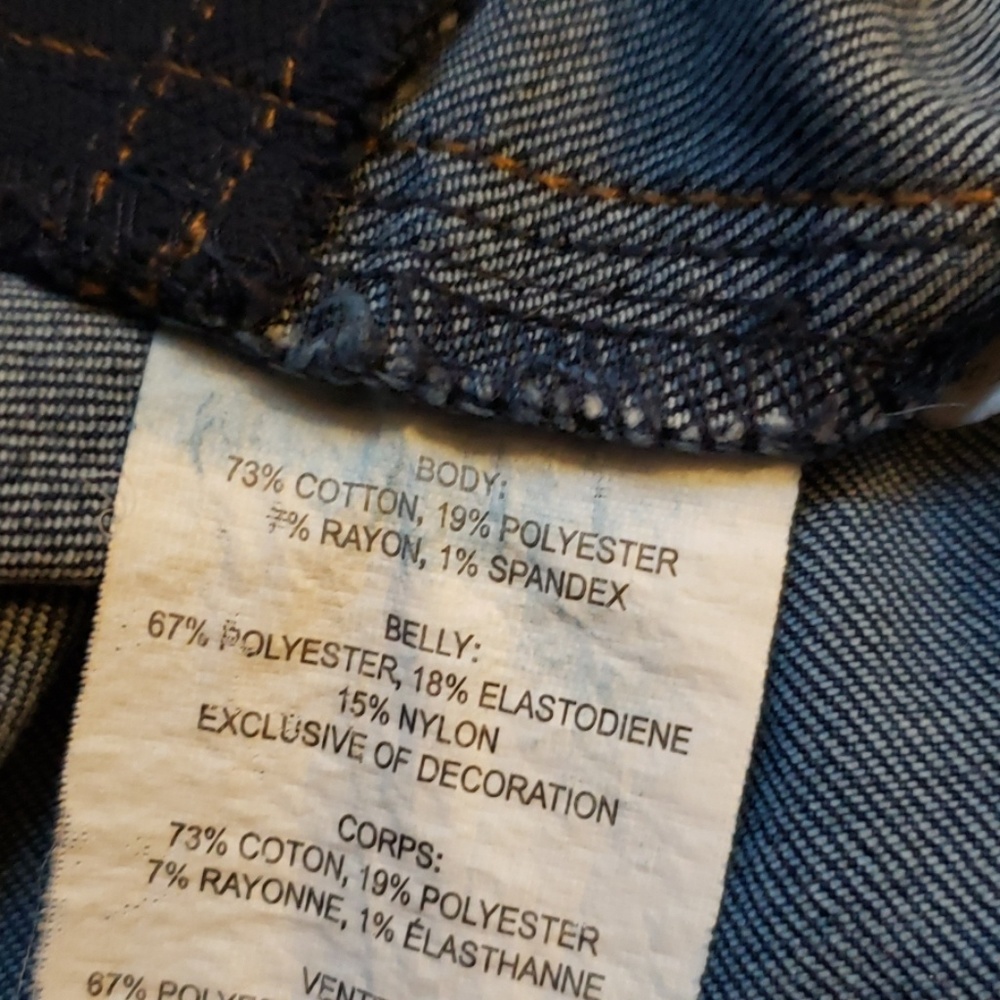 Indigo Blue maternity jeans size is maternity small - Picture 5 of 5